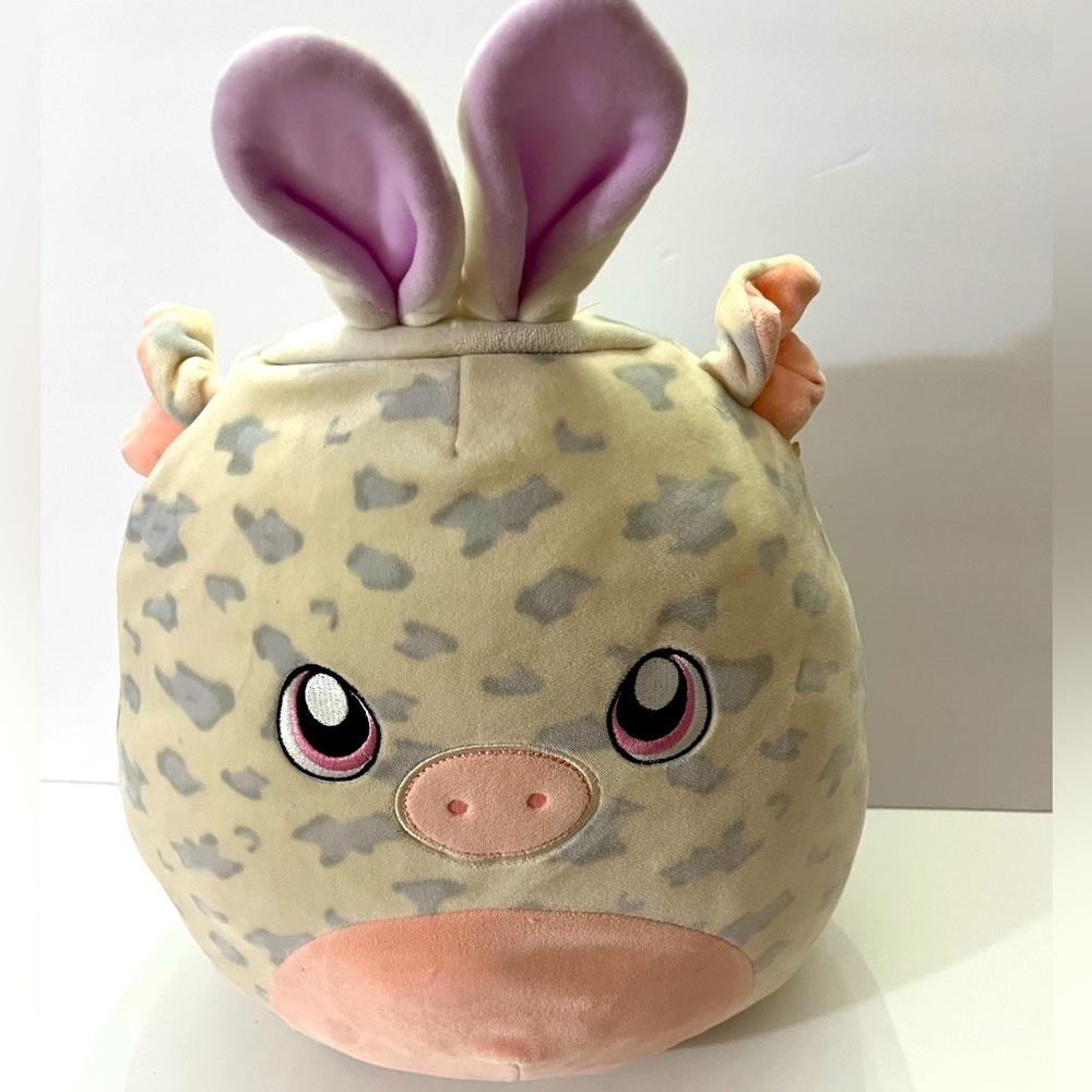 Rosie the Spotted Pig Squishmallow, large 12” collectible plush toy